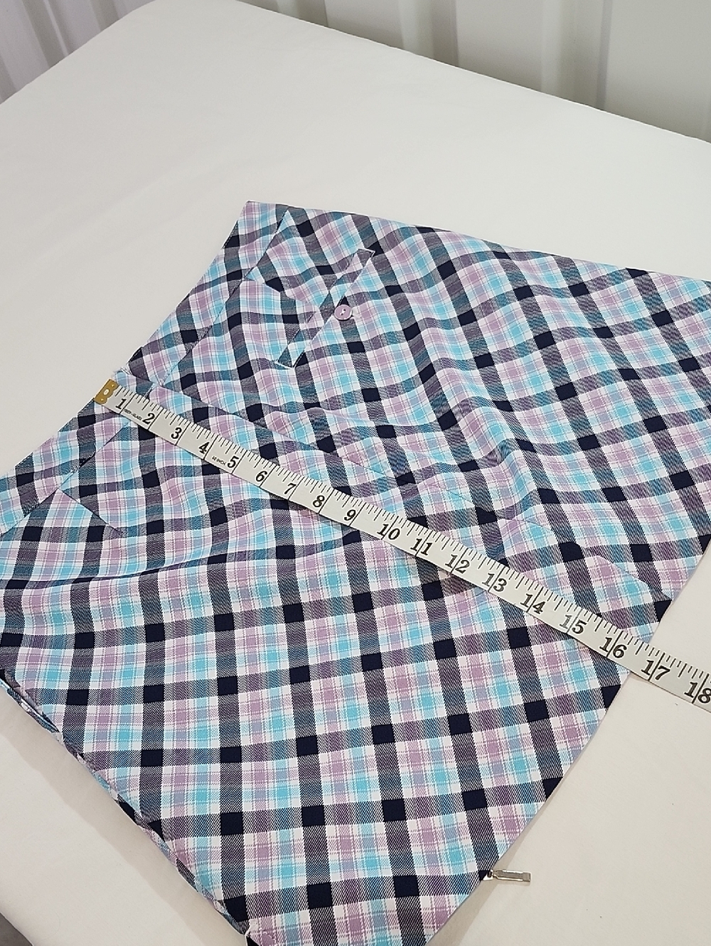 Lady Hagen Womens Plaid Golf Skort in Blue, Purple and White Size 6 Zipper Front - Picture 8 of 8